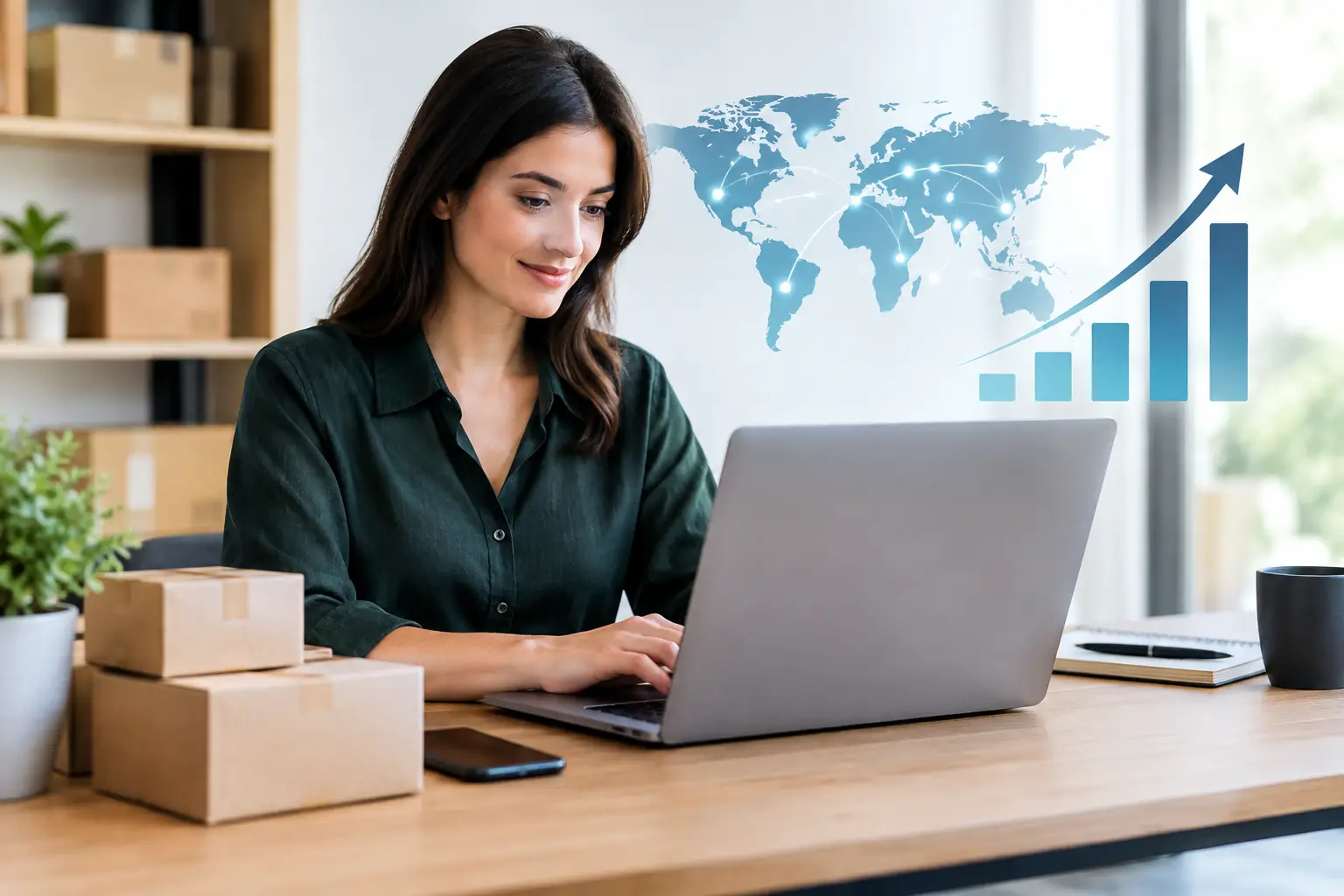 Guia de expansão comercial online com controle
